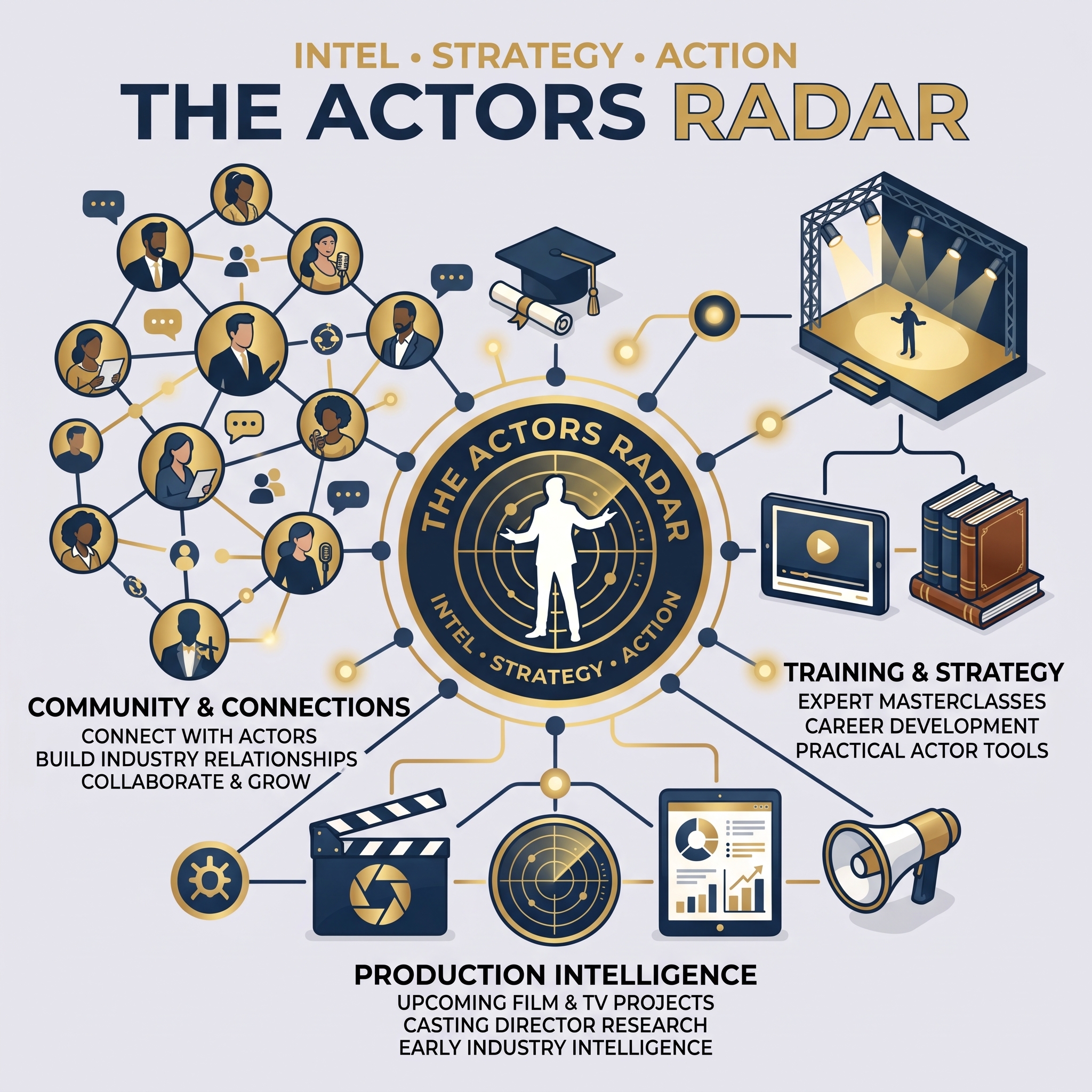 Actors Radar Login Graphic